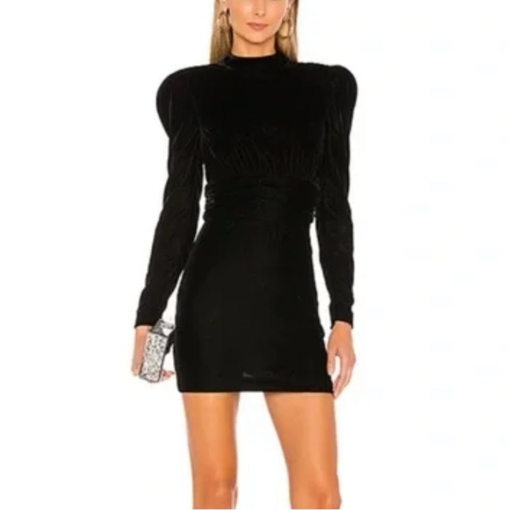 NBD Tedora Dress velvet open back dress